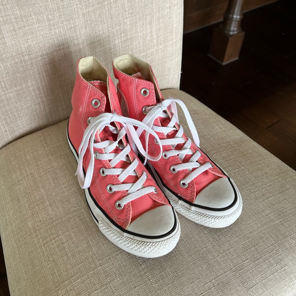 Pink High Top Converse